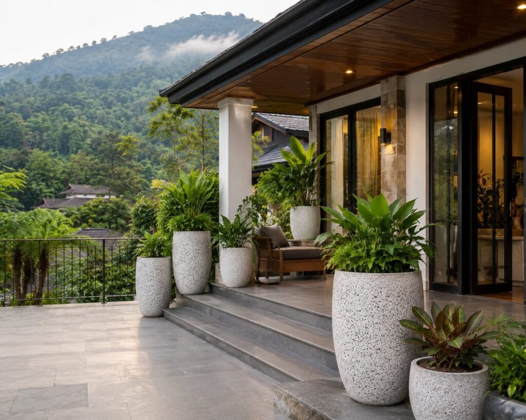 pot teraso di puncak bogor jawa barat