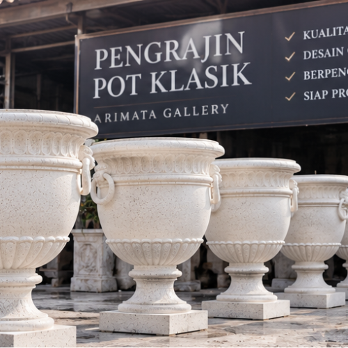 pengrajin pot klasik teraso