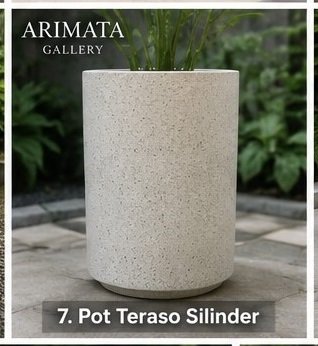 pot teraso silinder