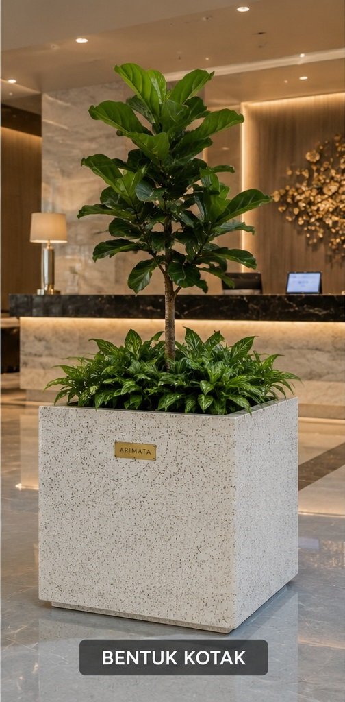 pot teraso untuk di loby hotel