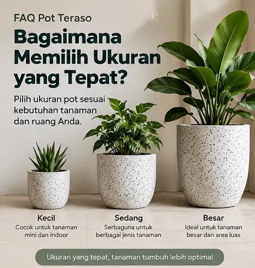 bagaimana cara memilih pot teraso